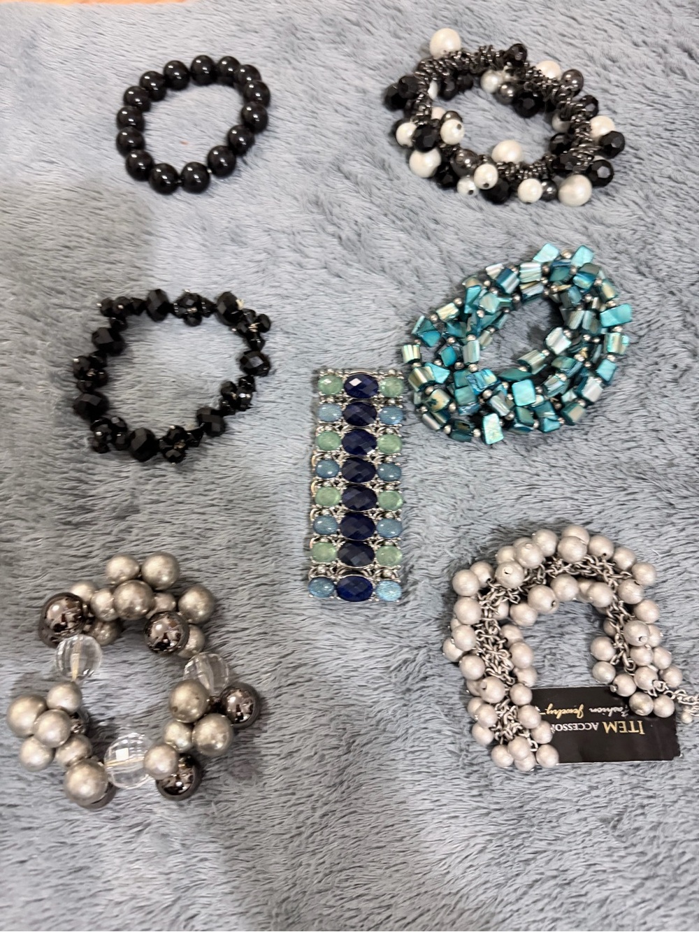 Lot of Beaded Stretch Bracelet Set - Multi Pack